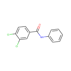 O=C(Nc1ccccc1)c1ccc(Cl)c(Cl)c1 ZINC000000091556