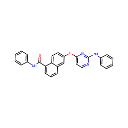 O=C(Nc1ccccc1)c1cccc2cc(Oc3ccnc(Nc4ccccc4)n3)ccc12 ZINC000653799398