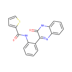 O=C(Nc1ccccc1-c1nc2ccccc2[nH]c1=O)c1cccs1 ZINC000004317845