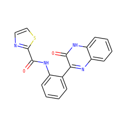 O=C(Nc1ccccc1-c1nc2ccccc2[nH]c1=O)c1nccs1 ZINC000095557939