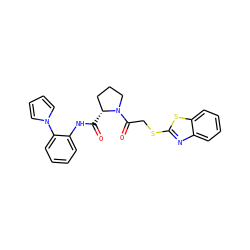 O=C(Nc1ccccc1-n1cccc1)[C@@H]1CCCN1C(=O)CSc1nc2ccccc2s1 ZINC000029128347