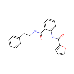 O=C(Nc1ccccc1C(=O)NCCc1ccccc1)c1ccco1 ZINC000000127548