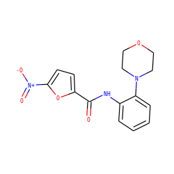 O=C(Nc1ccccc1N1CCOCC1)c1ccc([N+](=O)[O-])o1 ZINC000004842600