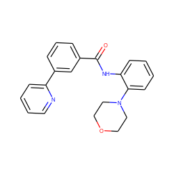 O=C(Nc1ccccc1N1CCOCC1)c1cccc(-c2ccccn2)c1 ZINC001772657795