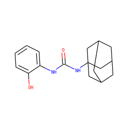 O=C(Nc1ccccc1O)NC12CC3CC(CC(C3)C1)C2 ZINC000040917285