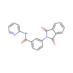 O=C(Nc1ccccn1)c1cccc(N2C(=O)c3ccccc3C2=O)c1 ZINC000021001575