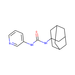 O=C(Nc1cccnc1)NC12CC3CC(CC(C3)C1)C2 ZINC000096271188