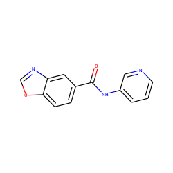 O=C(Nc1cccnc1)c1ccc2ocnc2c1 ZINC000103265269