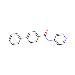 O=C(Nc1ccncc1)c1ccc(-c2ccccc2)cc1 ZINC000000241676