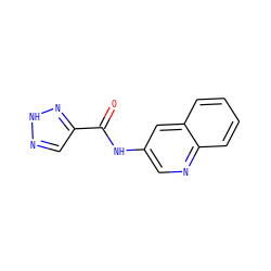 O=C(Nc1cnc2ccccc2c1)c1cn[nH]n1 ZINC000048890256