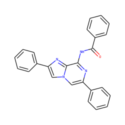O=C(Nc1nc(-c2ccccc2)cn2cc(-c3ccccc3)nc12)c1ccccc1 ZINC001772579157