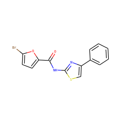O=C(Nc1nc(-c2ccccc2)cs1)c1ccc(Br)o1 ZINC000000278993