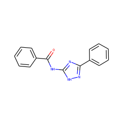O=C(Nc1nc(-c2ccccc2)n[nH]1)c1ccccc1 ZINC000032736076