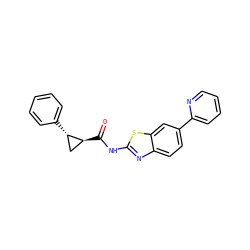 O=C(Nc1nc2ccc(-c3ccccn3)cc2s1)[C@H]1C[C@@H]1c1ccccc1 ZINC000103290037