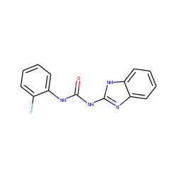 O=C(Nc1nc2ccccc2[nH]1)Nc1ccccc1F ZINC000005267382
