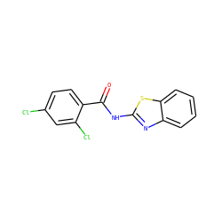 O=C(Nc1nc2ccccc2s1)c1ccc(Cl)cc1Cl ZINC000000176183