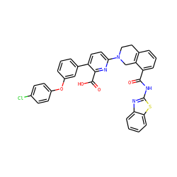 O=C(Nc1nc2ccccc2s1)c1cccc2c1CN(c1ccc(-c3cccc(Oc4ccc(Cl)cc4)c3)c(C(=O)O)n1)CC2 ZINC000223829009