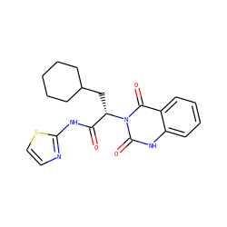 O=C(Nc1nccs1)[C@H](CC1CCCCC1)n1c(=O)[nH]c2ccccc2c1=O ZINC000095602786
