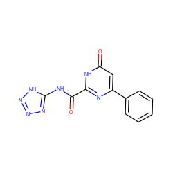 O=C(Nc1nnn[nH]1)c1nc(-c2ccccc2)cc(=O)[nH]1 ZINC000032072285