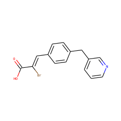 O=C(O)/C(Br)=C/c1ccc(Cc2cccnc2)cc1 ZINC000036242144