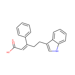 O=C(O)/C=C(/CCc1c[nH]c2ccccc12)c1ccccc1 ZINC000043018753