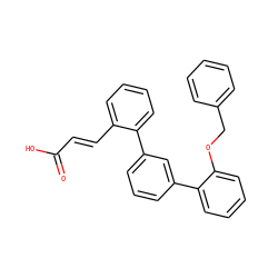 O=C(O)/C=C/c1ccccc1-c1cccc(-c2ccccc2OCc2ccccc2)c1 ZINC000013554025