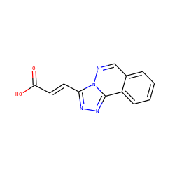 O=C(O)/C=C/c1nnc2c3ccccc3cnn12 ZINC000003441774