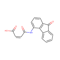 O=C(O)/C=C\C(=O)Nc1cccc2c1-c1ccccc1C2=O ZINC000031629125