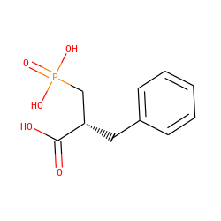 O=C(O)[C@@H](Cc1ccccc1)CP(=O)(O)O ZINC000001546334