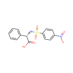 O=C(O)[C@@H](NS(=O)(=O)c1ccc([N+](=O)[O-])cc1)c1ccccc1 ZINC000003219819