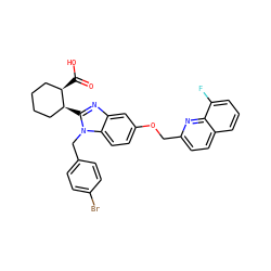 O=C(O)[C@@H]1CCCC[C@@H]1c1nc2cc(OCc3ccc4cccc(F)c4n3)ccc2n1Cc1ccc(Br)cc1 ZINC000226104836