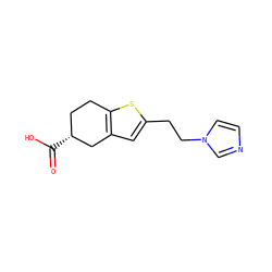 O=C(O)[C@@H]1CCc2sc(CCn3ccnc3)cc2C1 ZINC000028259276