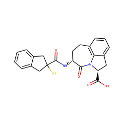 O=C(O)[C@@H]1Cc2cccc3c2N1C(=O)[C@H](NC(=O)C1(S)Cc2ccccc2C1)CC3 ZINC000026725145