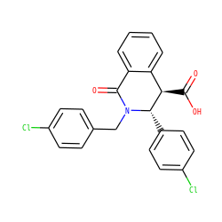 O=C(O)[C@@H]1c2ccccc2C(=O)N(Cc2ccc(Cl)cc2)[C@H]1c1ccc(Cl)cc1 ZINC000038216355
