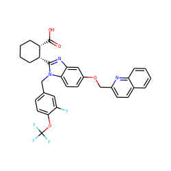 O=C(O)[C@H]1CCCC[C@H]1c1nc2cc(OCc3ccc4ccccc4n3)ccc2n1Cc1ccc(OC(F)(F)F)c(F)c1 ZINC000226101720