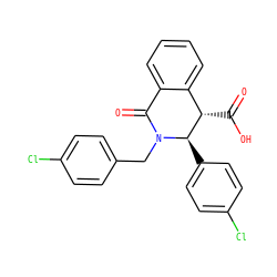 O=C(O)[C@H]1c2ccccc2C(=O)N(Cc2ccc(Cl)cc2)[C@@H]1c1ccc(Cl)cc1 ZINC000038216356