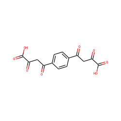 O=C(O)C(=O)CC(=O)c1ccc(C(=O)CC(=O)C(=O)O)cc1 ZINC000100868736