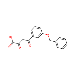 O=C(O)C(=O)CC(=O)c1cccc(OCc2ccccc2)c1 ZINC000100870183