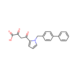 O=C(O)C(=O)CC(=O)c1cccn1Cc1ccc(-c2ccccc2)cc1 ZINC000101887844