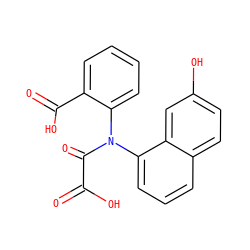 O=C(O)C(=O)N(c1ccccc1C(=O)O)c1cccc2ccc(O)cc12 ZINC000002047504