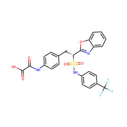O=C(O)C(=O)Nc1ccc(C[C@H](c2nc3ccccc3o2)S(=O)(=O)Nc2ccc(C(F)(F)F)cc2)cc1 ZINC000096258537