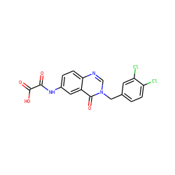 O=C(O)C(=O)Nc1ccc2ncn(Cc3ccc(Cl)c(Cl)c3)c(=O)c2c1 ZINC000040395164