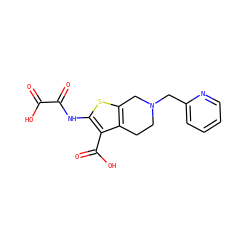 O=C(O)C(=O)Nc1sc2c(c1C(=O)O)CCN(Cc1ccccn1)C2 ZINC000013491480