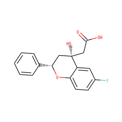 O=C(O)C[C@]1(O)C[C@@H](c2ccccc2)Oc2ccc(F)cc21 ZINC000013456263