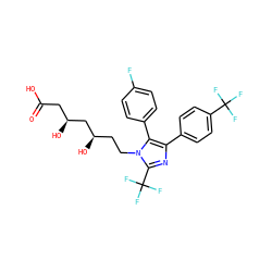 O=C(O)C[C@H](O)C[C@H](O)CCn1c(C(F)(F)F)nc(-c2ccc(C(F)(F)F)cc2)c1-c1ccc(F)cc1 ZINC000027198120