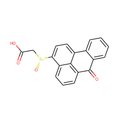 O=C(O)C[S@@+]([O-])c1ccc2c3c(cccc13)C(=O)c1ccccc1-2 ZINC000003953870