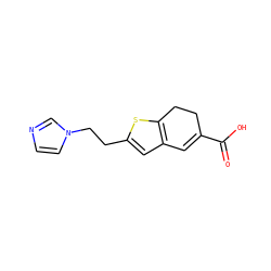 O=C(O)C1=Cc2cc(CCn3ccnc3)sc2CC1 ZINC000028259147