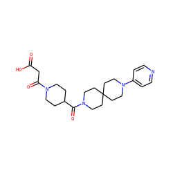 O=C(O)CC(=O)N1CCC(C(=O)N2CCC3(CC2)CCN(c2ccncc2)CC3)CC1 ZINC000028756669