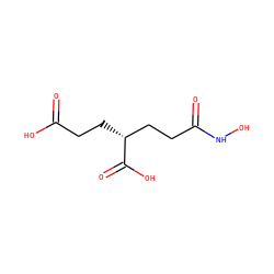 O=C(O)CC[C@H](CCC(=O)NO)C(=O)O ZINC000013533418