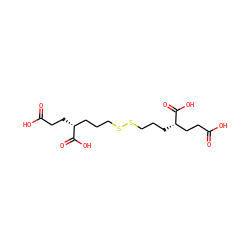 O=C(O)CC[C@H](CCCSSCCC[C@@H](CCC(=O)O)C(=O)O)C(=O)O ZINC000013519085
